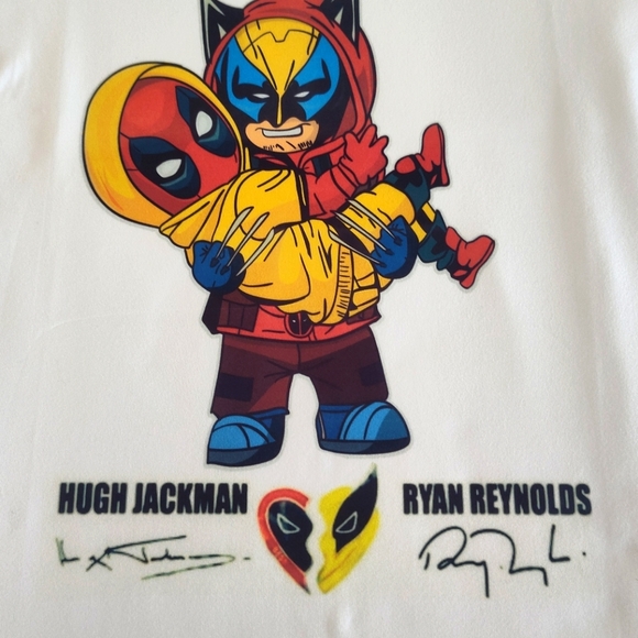 Custom Made Deadpool 3 Wolverine T-shirt - Picture 4 of 4